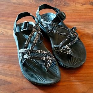 Black and White Chacos